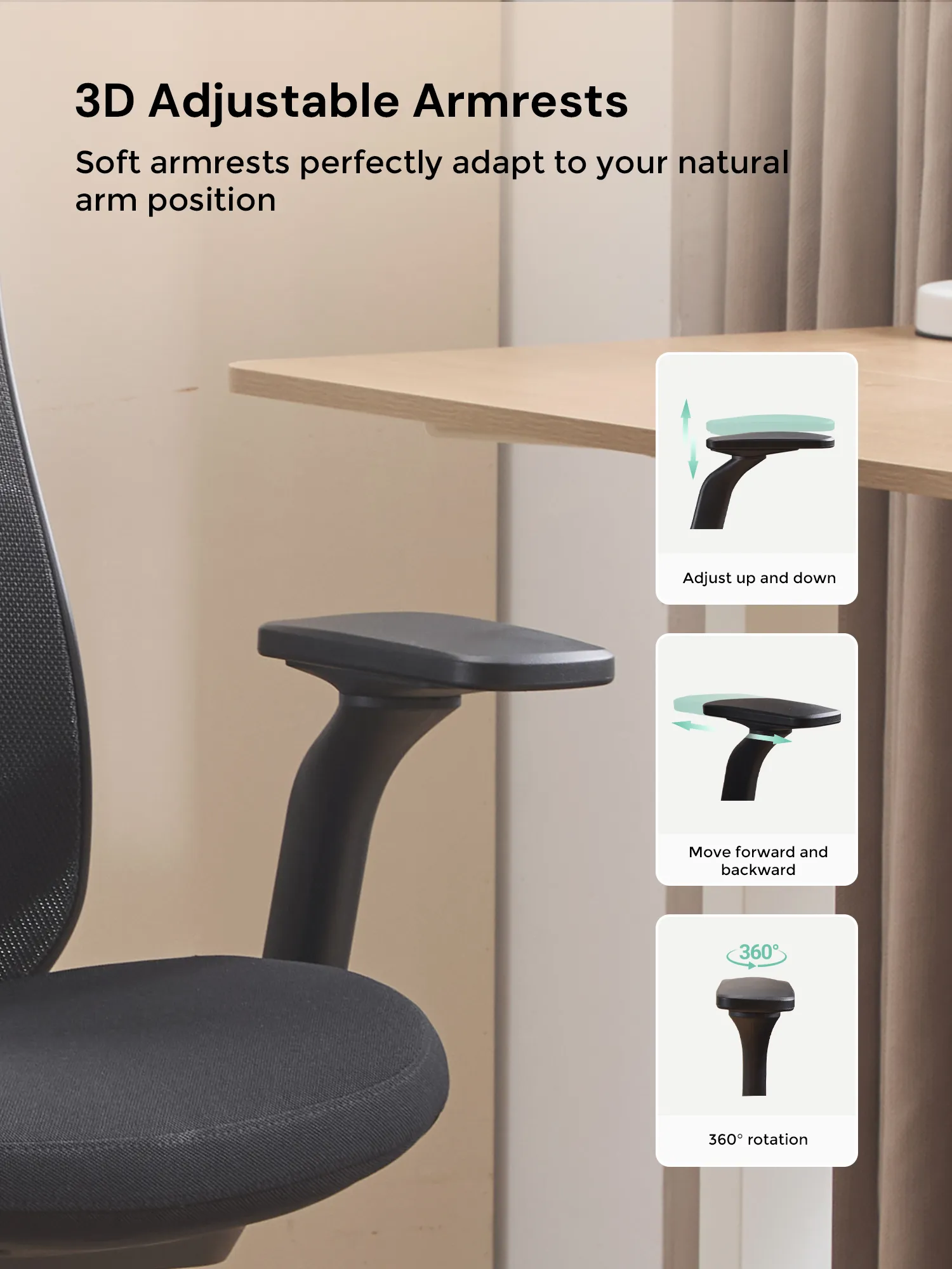 3d adjustable armrsts