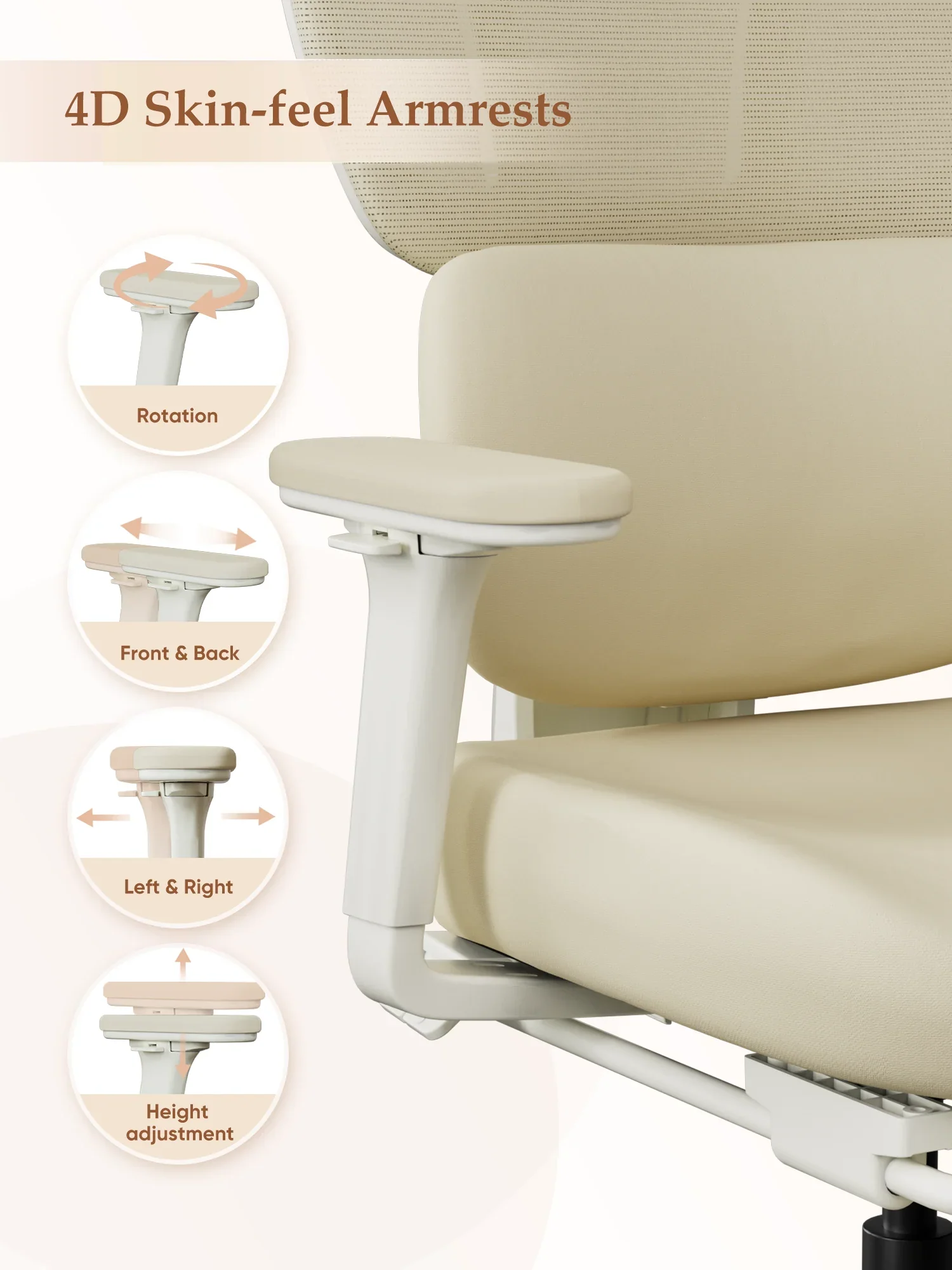 4d adjustable armrests