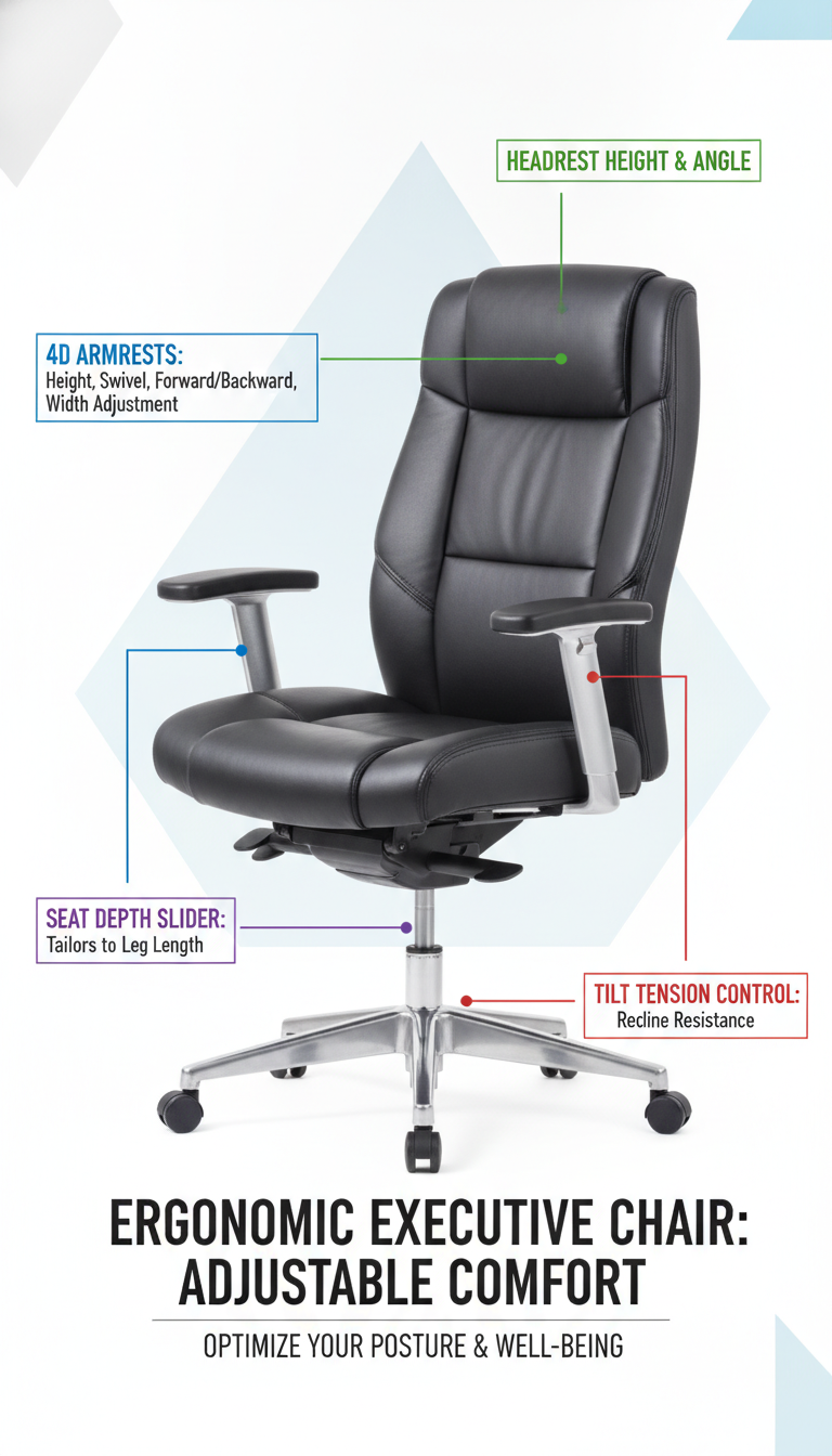 ergonomic chair features