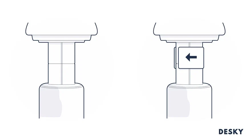 pvc pipe technique on fixing sinking office chair